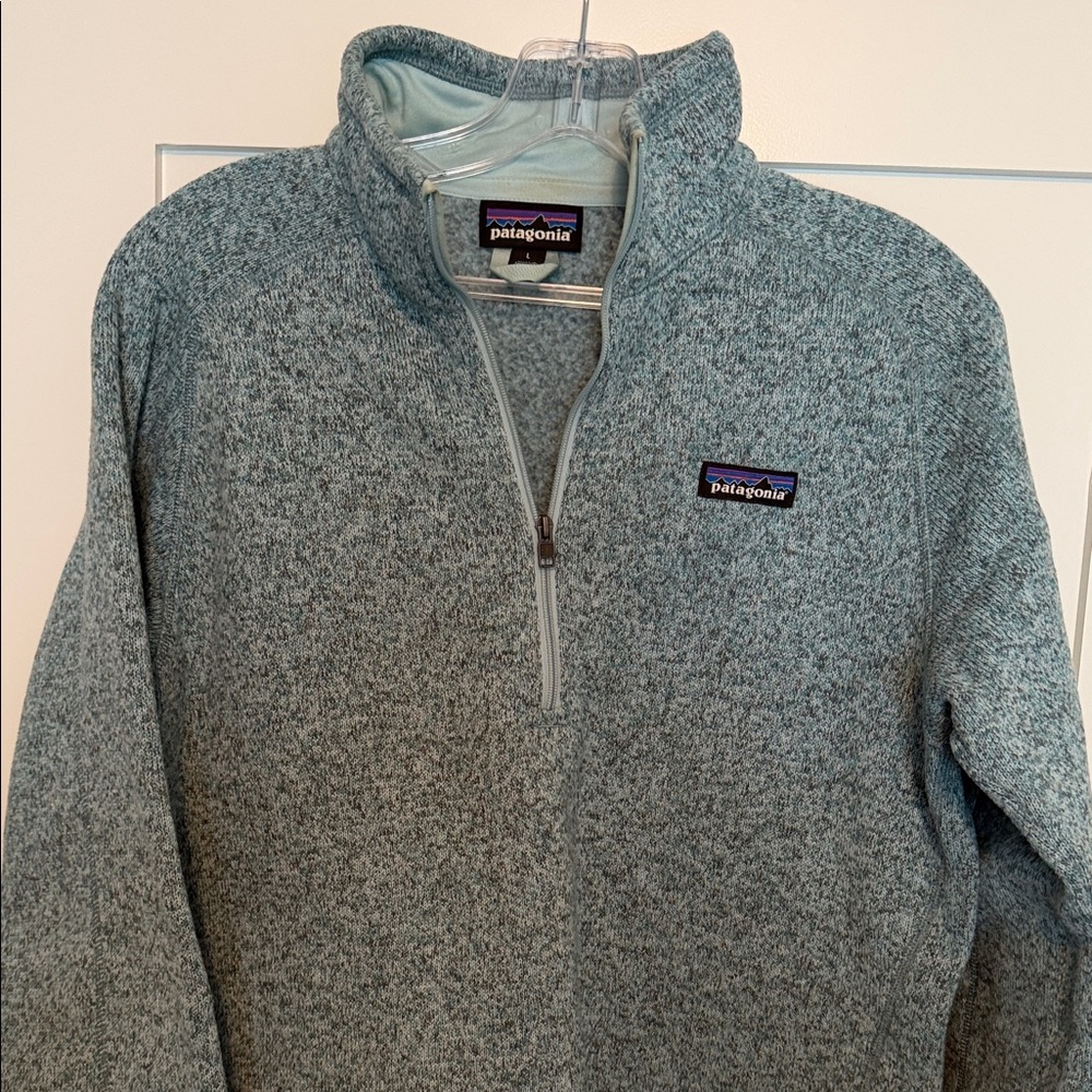 Patagonia Woman’s Zip-Up Sweater in Heather Gray